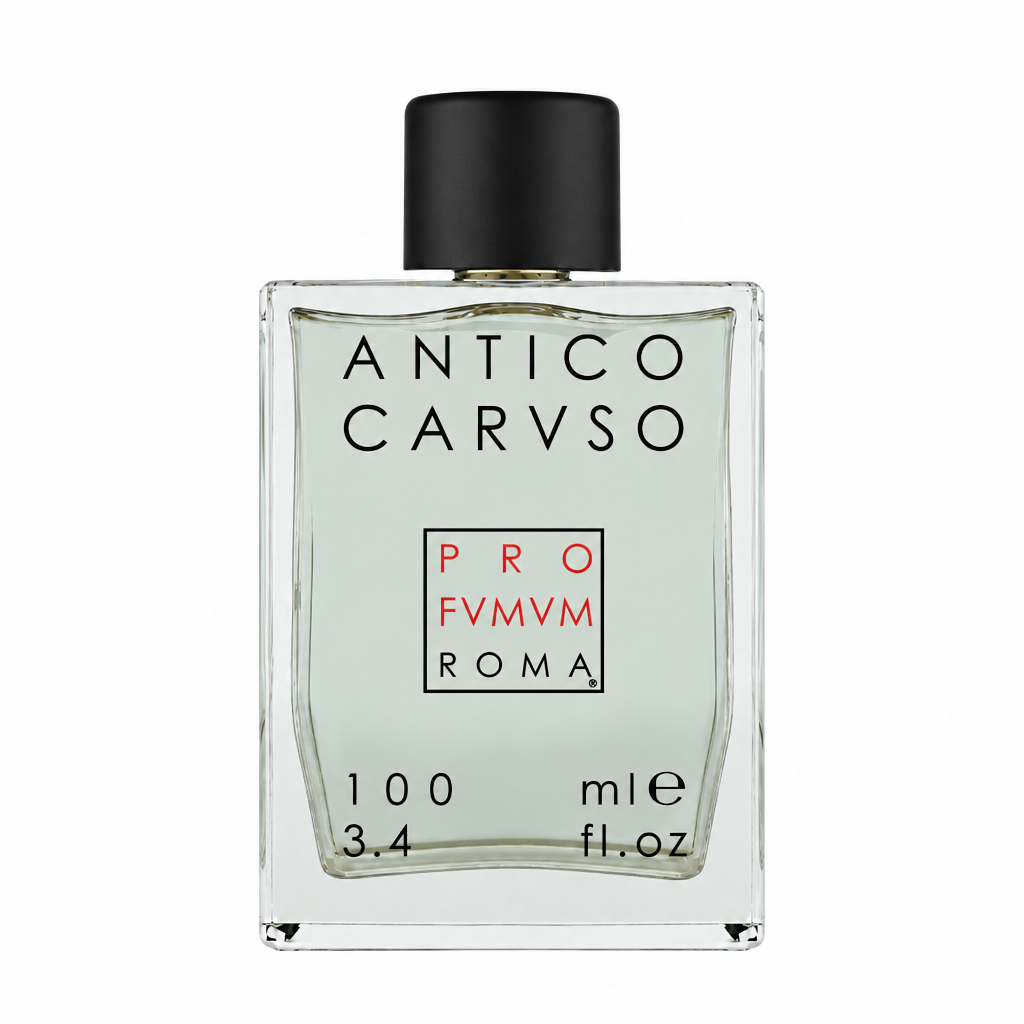 Antico Caruso, flacone da 100 ml centrato in formato 1:1