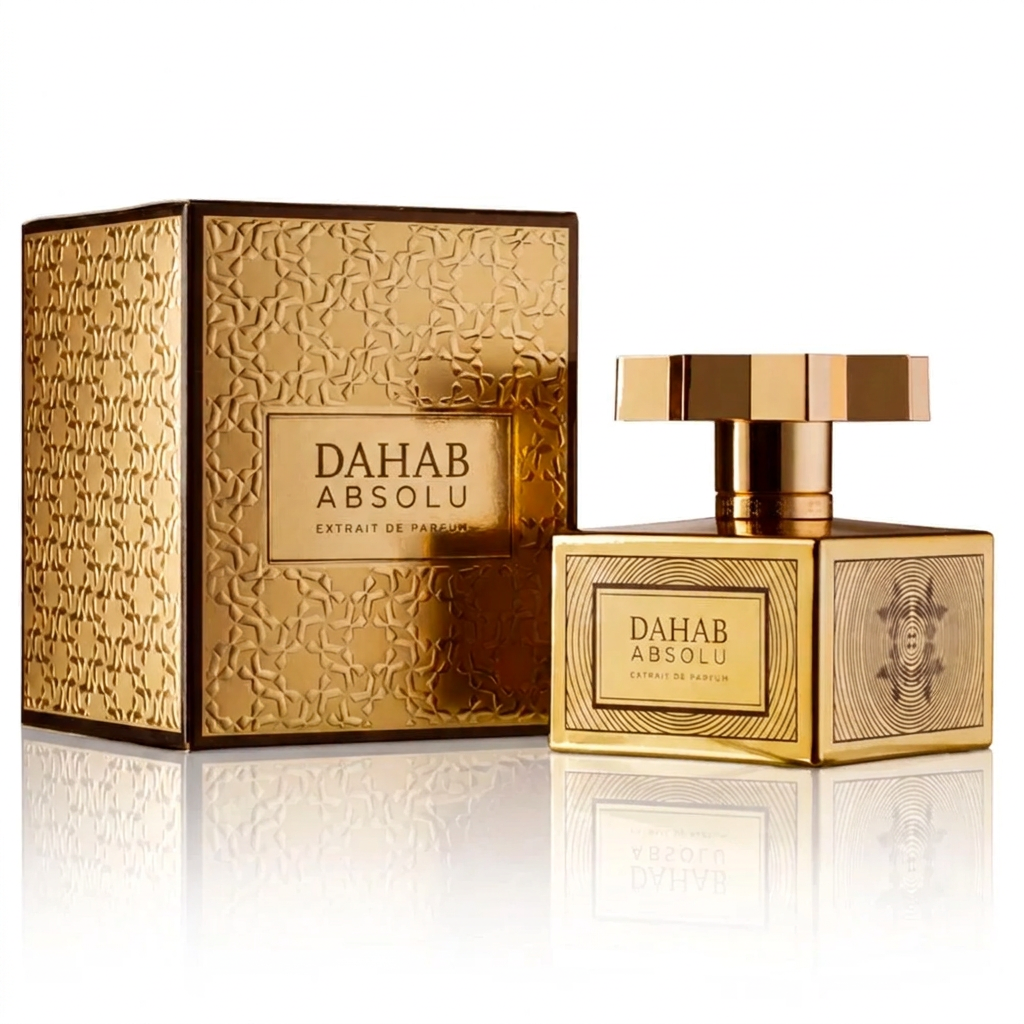 Dahab Absolu, scatola e flacone centrati in 1:1