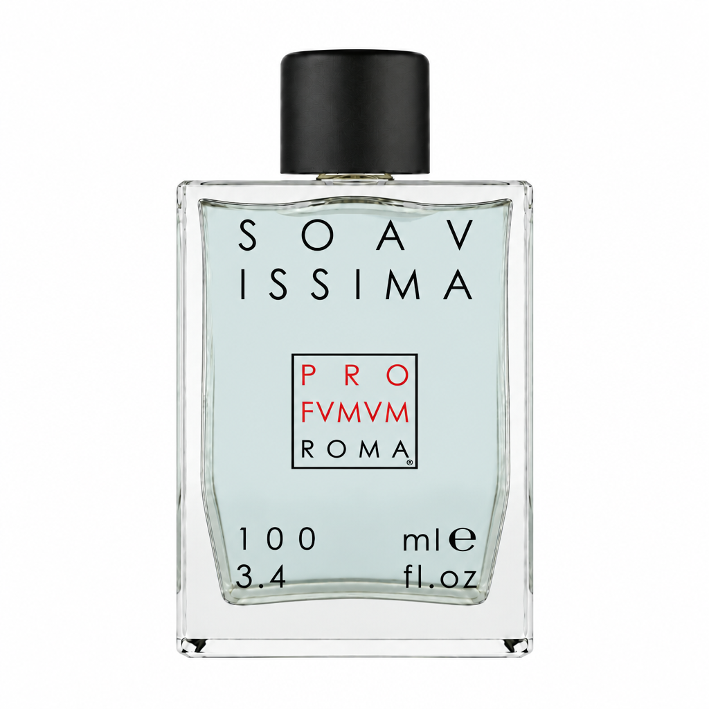 Soavissima, flacone da 100 ml centrato in formato 1:1